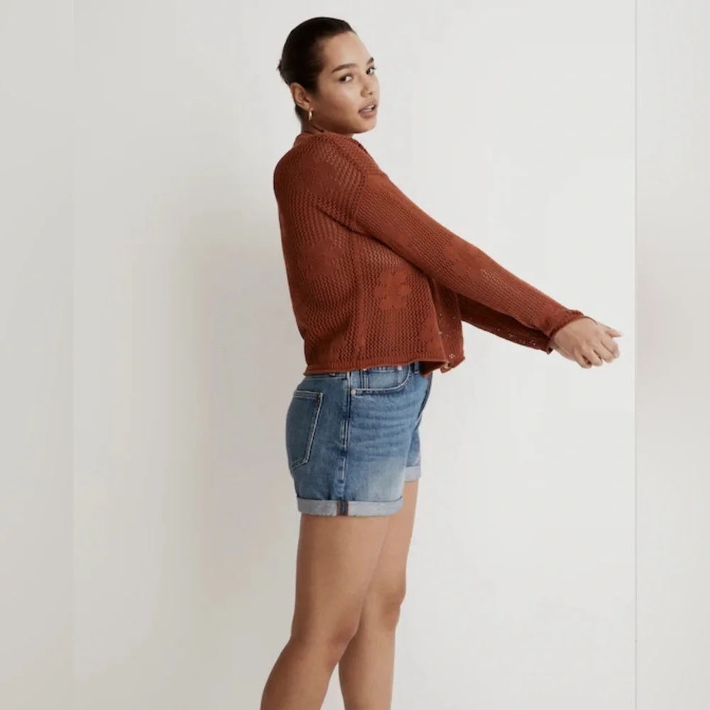 Madewell Floral Open-Stitch Cardigan, Size S - Picture 2 of 13